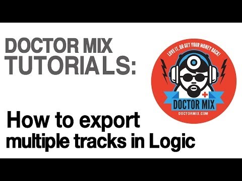 How To Export Tracks In Logic Pro 9 and Logic X