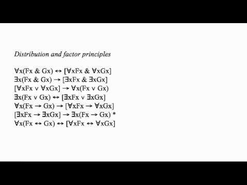 Quantifier Principles and Proofs I