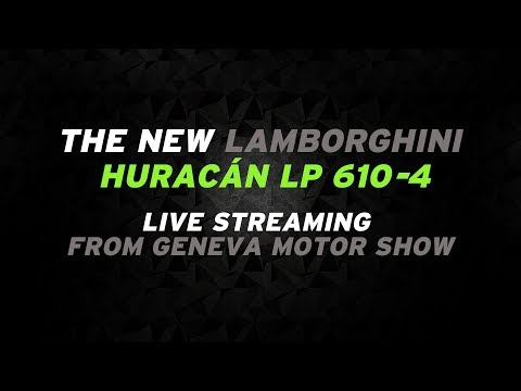 Lamborghini unveils the new Huracán LP 610-4 at 2014 Geneva Motor Show