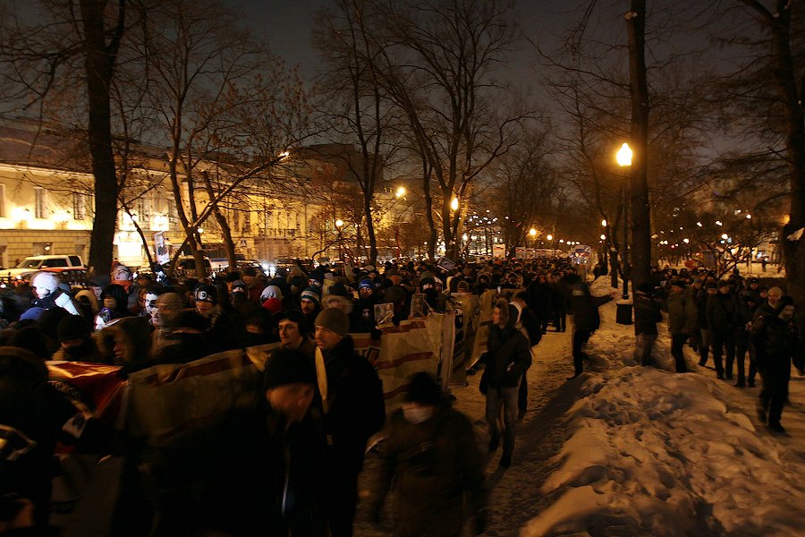 Репортаж с антифашистской демонстрации в Москве 19 января 2011 года