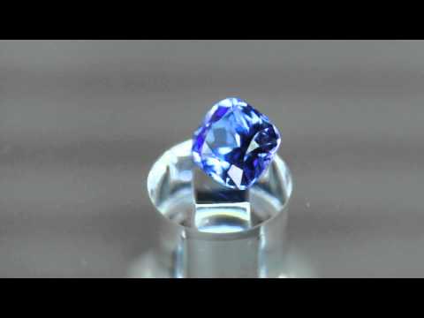 CUSHION CUT VIOLET BLUE TANZANITE - .89ct