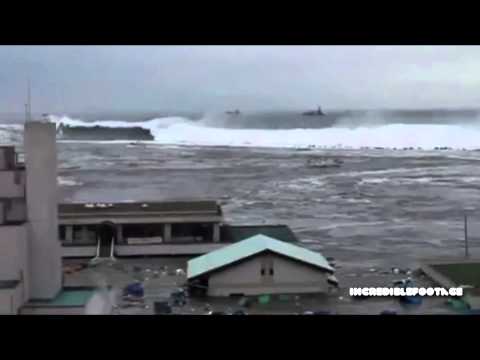 Humongous Tsunami Devours Building instantly - Never before seen footage