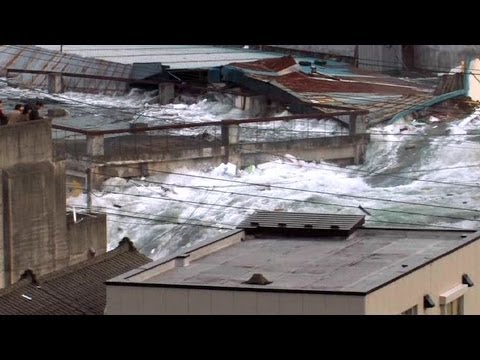 Rare Video: Japan Tsunami