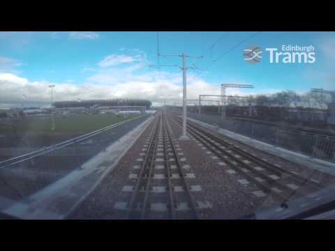 Edinburgh Trams Test Run: Edinburgh Airport - York Place