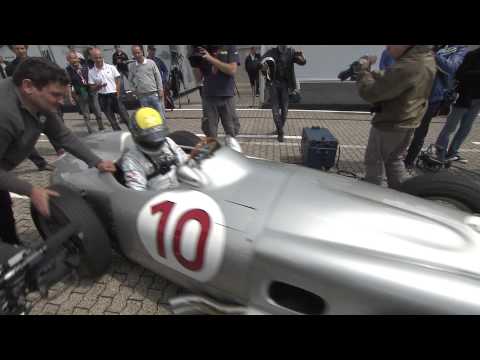 F1 2011 - Mercedes GP - Schumacher and Rosberg on the Nordschleife - On track with the W196