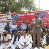 Shahnawaz Hussain address at a Hawkers Dharna