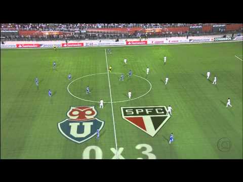 GOLS São Paulo 5 x 0 Universidad de Chile - Copa Sul-Americana 2012 - GLOBO HD