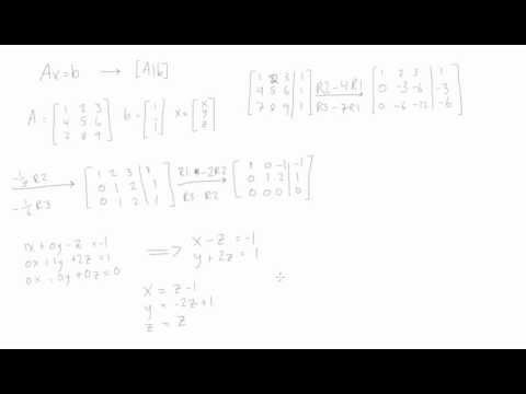 How to solve Ax=b (Linear Algebra)