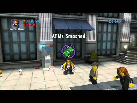 LEGO City Undercover - All 18 ATMs Smashed