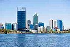 City skyline and waterfront, Perth, Western Australia, Australia