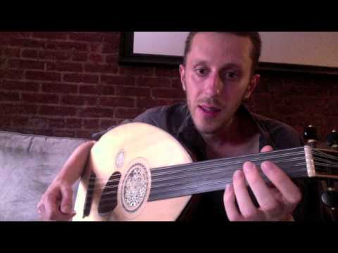 Basics of the oud: tuning, how to hold the pick, and finding notes.