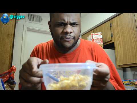 black man teaches how to eat cereal  @siggas