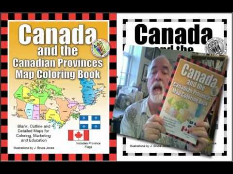 Canada and the Canadian Provinces Map Coloring Book, Maps and Flags book overview