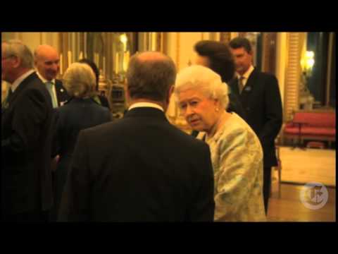 A reception for the Irish community at Buckingham Palace, London.