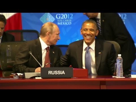 Putin and Obama share a laugh at G-20