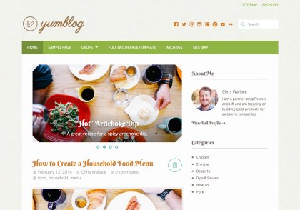 Yumblog WordPress Theme