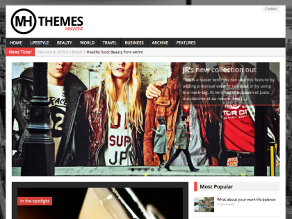 MH Magazine WordPress Theme