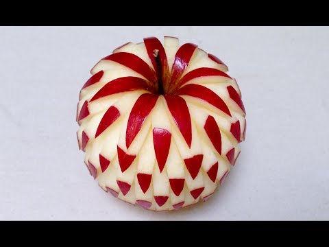 2013 Simple Apple Carving - Intermediate Lesson 2 by Mutita Art of Fruit & Vegetable Carving