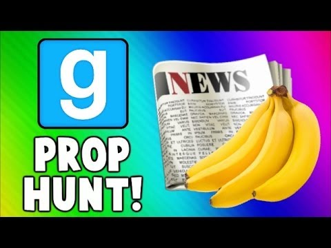 Gmod Prop Hunt Funny Moments - Fruit Torture, Good NEWS, Killer Toilet! (Garry's Mod)