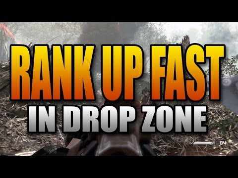 New Way to Rank up Fast in Ghosts! Drop Zone is CRAZY XP! (Call of Duty Best Game Mode Level Up)