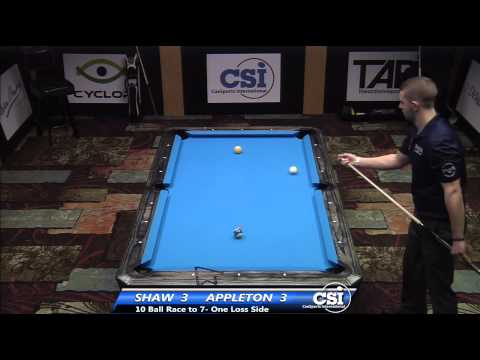 2014 CSI USBTC 10 Ball: Darren Appleton vs Jayson Shaw