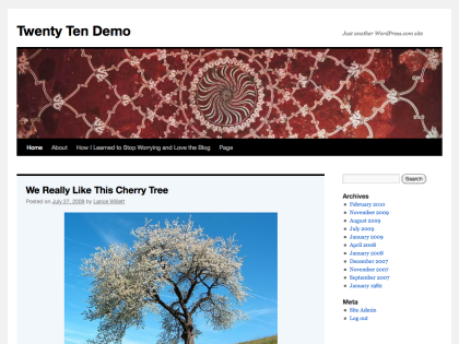 Twenty Ten WordPress Theme