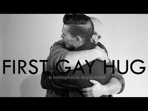 First Gay Hug (A Homophobic Experiment)