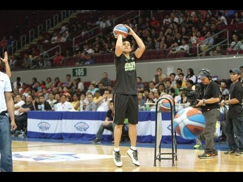 PBA All Star 2014 - 3 Point Shootout (Mark Macapagal Champion) April 4 2014