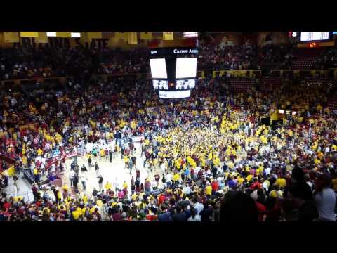 Arizona state university defeating UofA