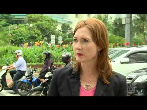 Interviews on the street in Indonesia