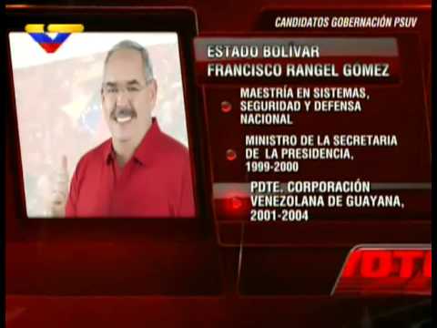 Conozca el perfil del candidato Francisco Rangel Gómez