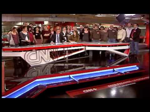 Despedida CNN+ programa ''Cara a Cara'' Antonio San José y Leticia Iglesias. CNN Plus