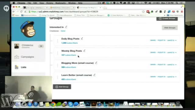 Chris Lema: Integrating Gravity Forms and Mail Chimp Groups