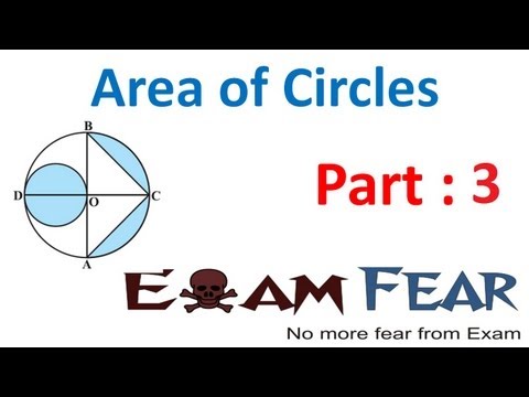 Maths Area Related to Circles part 3 (Examples) CBSE class 10 Mathematics X