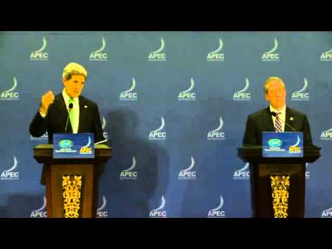 Secretary Kerry and Ambassador Froman Speak to the Press at the APEC Ministerial in Indonesia