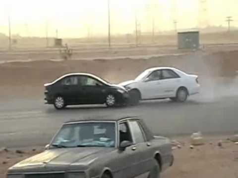 Drift Powerslides And Crashes In Saudi Arabia