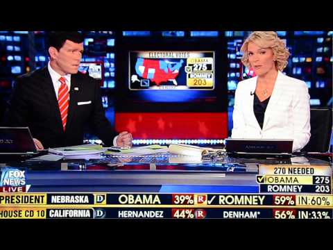 Fox News Announces Re-Election Win of President Barack Obama - 11/06/12