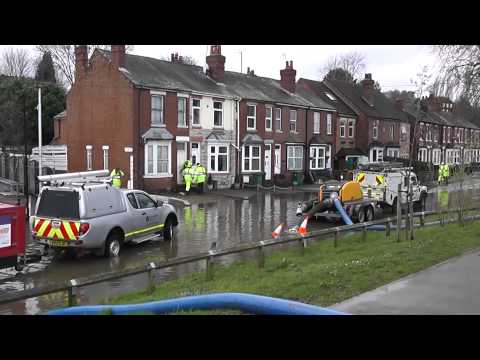 Worcester Flood, Worcestershire, England 12th February 2014