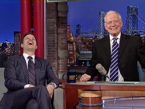 David Letterman - Josh Charles Rides An Elephant