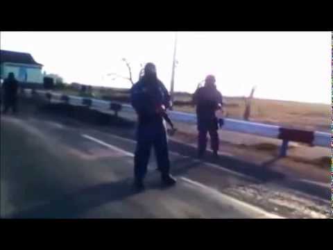 Pro-Russian guard shoots man at Kherson entry point to Crimea Ukraine