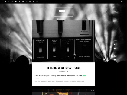 Singl WordPress Theme