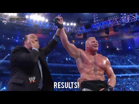 WWE Wrestlemania 30 Brock Lesnar Breaks THE UNDERTAKER'S STREAK! 21-1 Result!