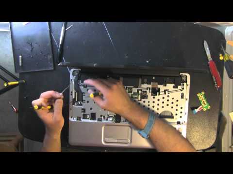 COMPAQ CQ60 laptop take apart video, disassemble, how to open disassembly