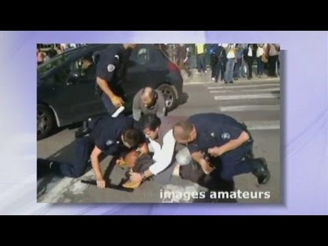 Choc: Vidéo de l'homme au couteau  interpellé à Troyes!