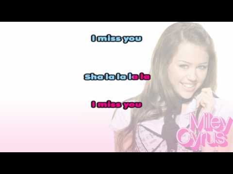 I MISS YOU (Karaoke / Instrumental) - Hannah Montana 2