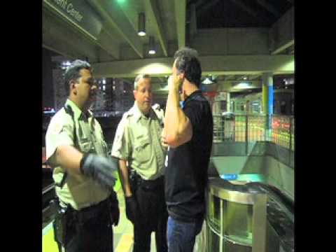 50 State Security guards attack Carlos Miller for taking photos off Miami-Dade Metrorail platform