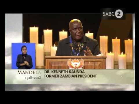 Kenneth Kaunda pays tribute to Madiba