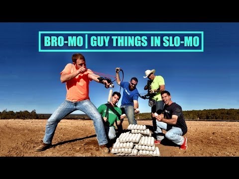 BroMo: Guy Things In Slow Mo - EXPLODING EGGS at 2500 fps