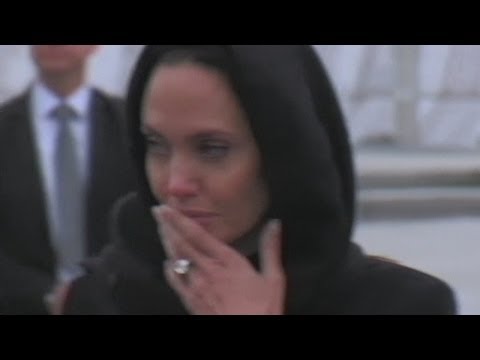 Angelina Jolie gets emotional talking to rape victims of Bosnian war