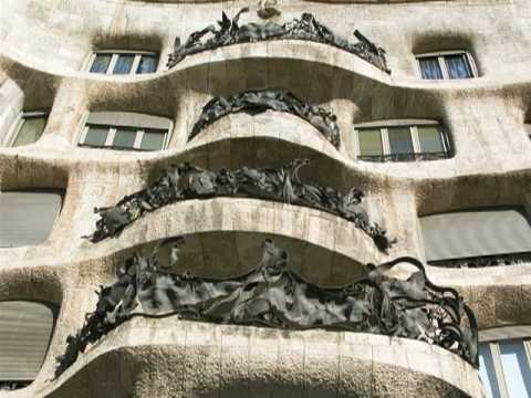 The architecture of Antonio Gaudi in Barcelona.